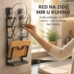 Metalni zidni organizator za poklopce šerpi i daske za sečenje