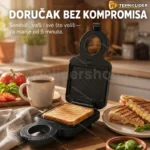 Multifunkcionalni aparat za sendviče i vafle sa zamenljivim pločama 1200 W