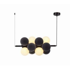 NewRgy luster sa 13 kugli crne i bele boje 2418L-DW