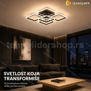 Plafonjera LED 90W kvadratna 40x40 cm sa promenom temperature boje