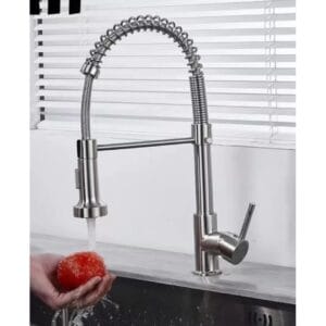 inox kuhinjska slavina - prednja strana