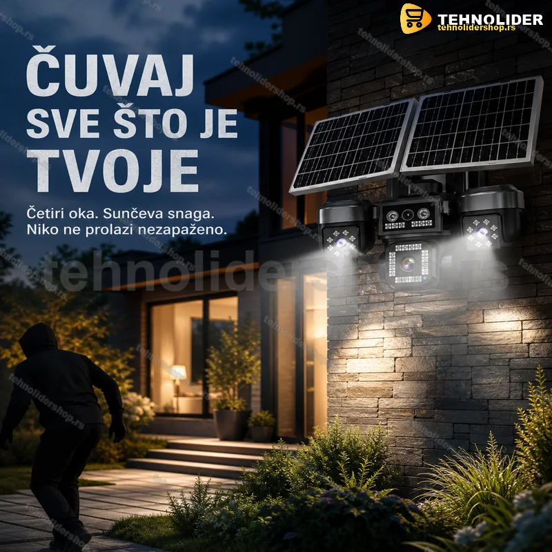 AOV 4G solarna kamera sa četiri objektiva i AI detekcijom AOV 4G solarna kamera sa četiri objektiva i AI detekcijom