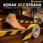 Protivklizna traka žuto-crna 50 mm × 5 m samolepljiva