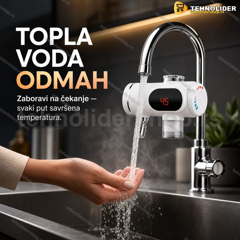Protočni grejač vode za slavinu ZSW-D04 3400 W digitalni Protočni grejač vode za slavinu ZSW-D04 3400 W digitalni