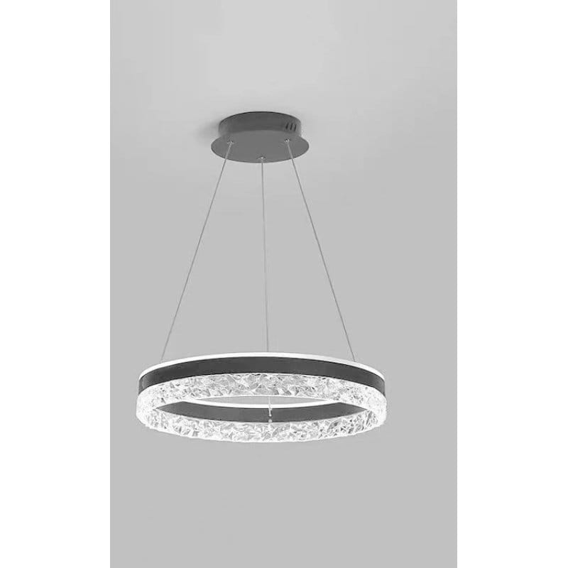 Prstenasti kristalni luster PZE-D0297 sa daljinskim, prečnik 50 cm kristalni luster prsten - u upotrebi