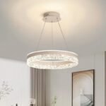 Prstenasti kristalni luster PZE-D0297 sa daljinskim, prečnik 50 cm