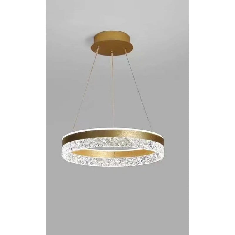 Prstenasti kristalni luster PZE-D0297 sa daljinskim, prečnik 50 cm kristalni luster prsten - detalji