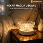Punjiva LED lampa kruna sa RGB i 3 bele nijanse, 21 cm