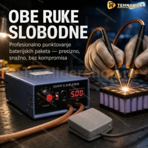 Punktir aparat 5000 W sa nožnom papučicom za baterijske ćelije