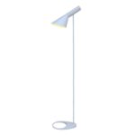 Retro podna lampa s nagnutim abažurom, visina 130 cm, grlo E27