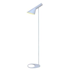 Retro podna lampa s nagnutim abažurom, visina 130 cm, grlo E27