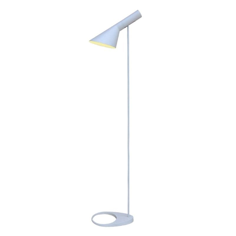 Retro podna lampa s nagnutim abažurom, visina 130 cm, grlo E27 podna lampa za dnevnu sobu - prednja strana