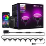RGB LED lampe za baštu — komplet 15 modula, 10 m, IP67