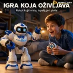 Robot na daljinsko upravljanje sa hvataljkama i LED svetlom