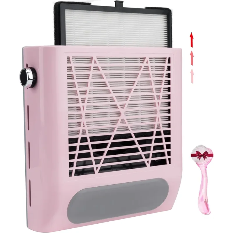 Roze aspirator za nokte 80W sa jastukom za ruku roze aspirator za nokte 80W - u upotrebi