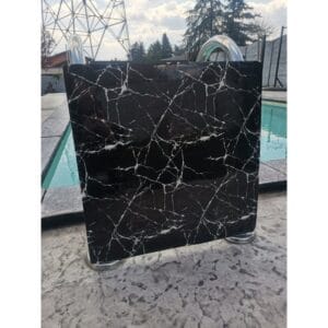 Samolepljive 3D zidne obloge crne mermer 60x60 cm, 10 kom