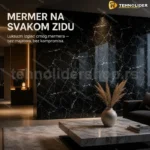Samolepljive 3D zidne obloge crne mermer 60x60 cm, 10 kom