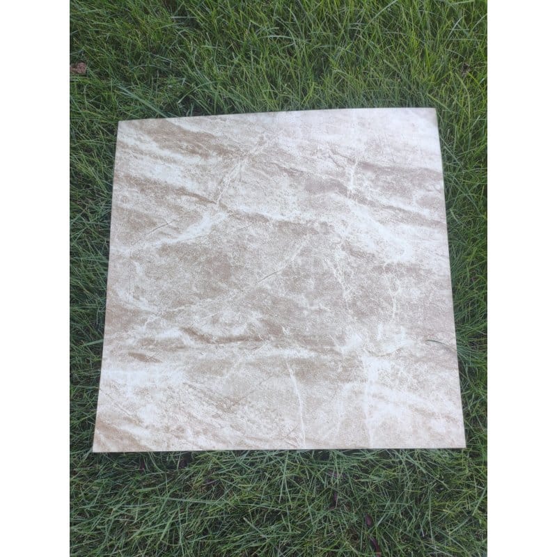 Samolepljive podne obloge bež mermer 60x60 cm – 10 kom podne obloge bež mermer - prednja strana