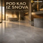 Samolepljive podne ploče sivi mermer 60x60 cm, 10 kom