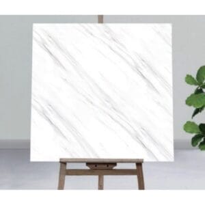 Samolepljive zidne obloge bele mermer PVC ploče 60x60 cm, 12 kom