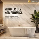 Samolepljive zidne obloge bele mermer PVC ploče 60x60 cm, 12 kom