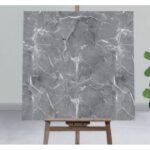 Samolepljive zidne obloge tamnosivi mermer 60x60 cm, 12 kom