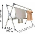 Sklopiva teleskopska sušilica za veš — do 200 cm