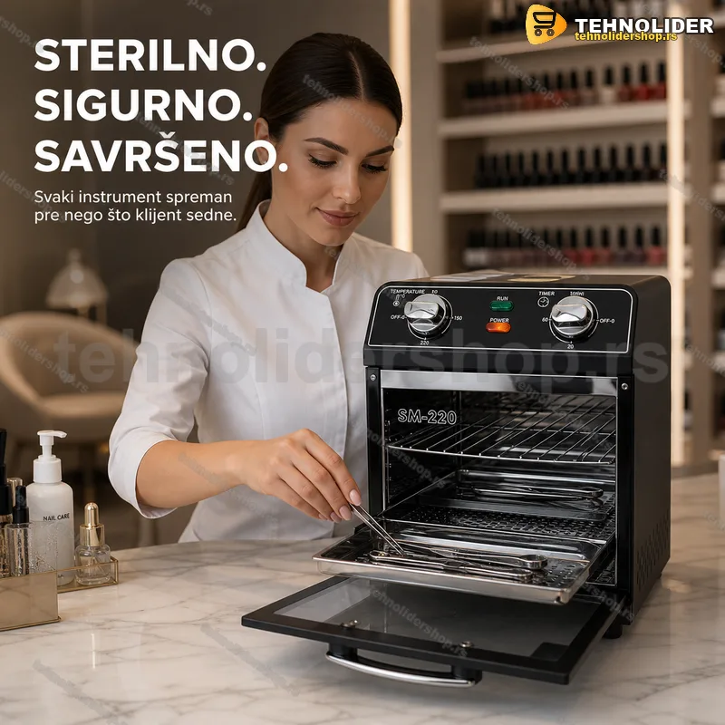 SM-220 sterilizator suvim vrućim vazduhom — do 250 °C SM-220 sterilizator suvim vrućim vazduhom — do 250 °C