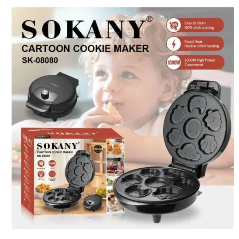SOKANY SK-08080 aparat za galete sa 7 oblika, 1000 W SOKANY SK-08080 aparat za galete - prednja strana