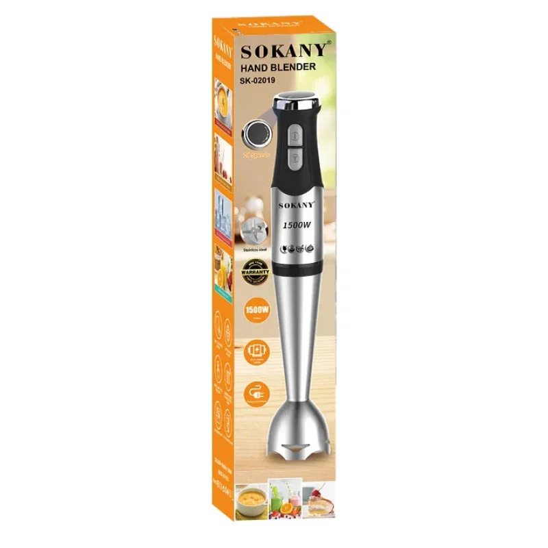 Štapni blender SOKANY SK-02019 sa 5+ brzina, 1500 W SOKANY SK-02019 štapni blender - prednja strana