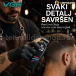 VGR V-129 mašinica za šišanje sa 4 češlja, taper 0,8–2,0 mm