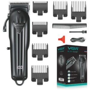 VGR V-282 punjiva mašinica za šišanje Triple Black 2000 mAh