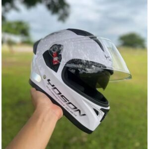Integralna moto kaciga YOSON GS Energy sa duplim vizirom, bela