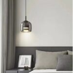 Viseća lampa dimljeno staklo 26 cm s prigušivanjem PD287852
