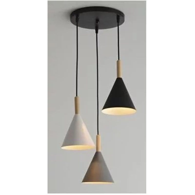 Viseća lampa sa tri konusna abažura MF-16 trostruka viseća lampa - prednja strana