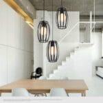 vintage viseća lampa - u upotrebi