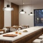 staklena viseća lampa - primena