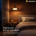 Viseća lampa YDPL1071 s dimljenim staklom — 40 cm i 50 cm
