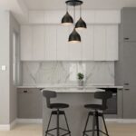 viseća lampa sa tri kupe - detalji