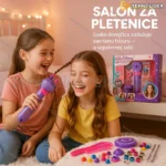 Dečiji komplet za pletenice sa perlicama i aparatom 3u1