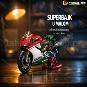 Ducati 1299 Panigale R maketa motora sa svetlom, zvukom i dimom 1:9