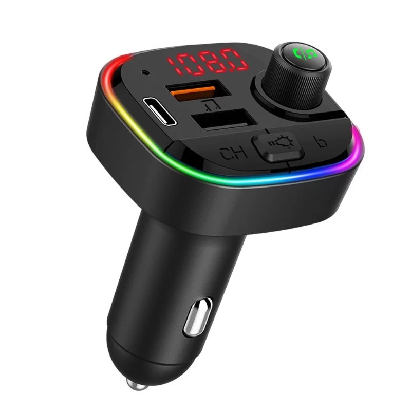 FM transmiter C13 za auto sa Bluetooth vezom i digitalnim ekranom fm transmiter c13 - prednja strana