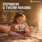 Foto-štampač za decu Jednorog — roze, termalni, bez mastila