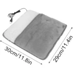 Grejna prostirka za stopala sa USB napajanjem, dvostrani pliš 30x29 cm