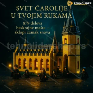 Kockice za sklapanje čarobnjačkog zamka — 879 delova