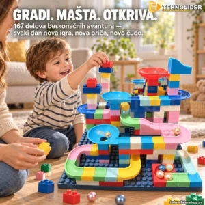 Konstruktivni set, kocke, tobogani i loptice