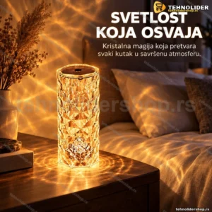 Led kristalna lampa sa 3 boje