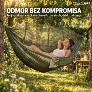 Lezaljka Ljuljaska Za Drvo i Bastu sa komarnikom