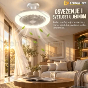 Luster Ventilator – 2 u 1 rešenje za osveženje i osvetljenje prostora!
