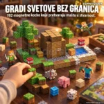 Magnetne magicne kocke 192 dela+4 coveka+drvca Premium set